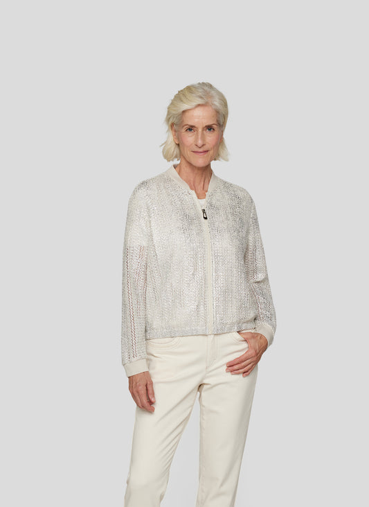 RABE Metallic Bomber Jacket
