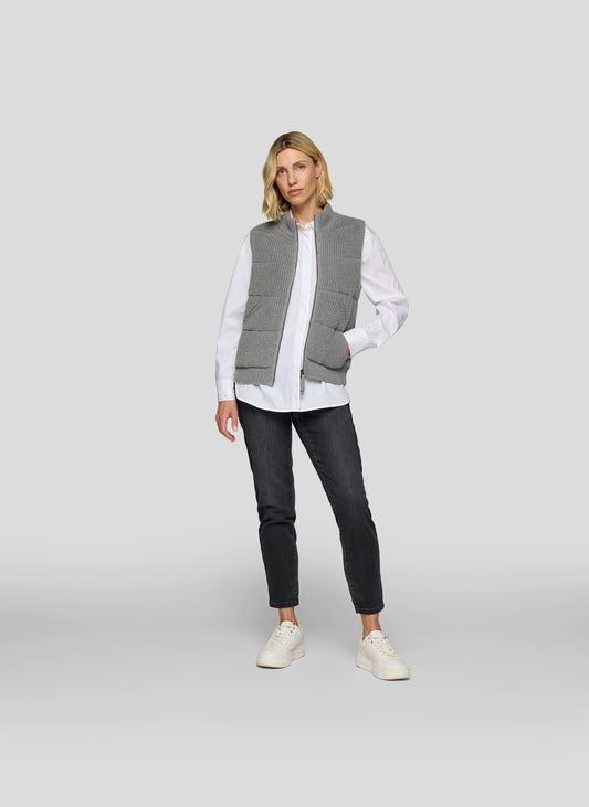 RABE Grey Knit Gilet