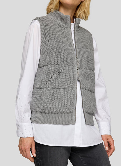 RABE Grey Knit Gilet