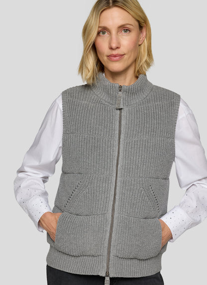 RABE Grey Knit Gilet