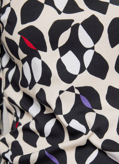 Rabe Black Multi Leo Poloshirt