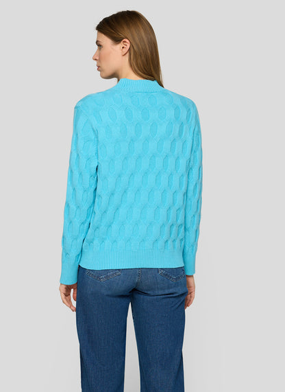 RABE Turquoise Cable Knit Jumper