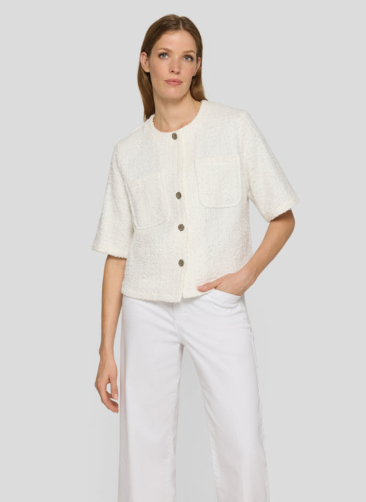RABE Cream Button Jacket