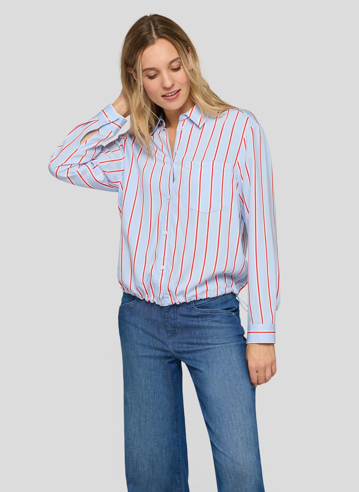 RABE Striped Blue Shirt