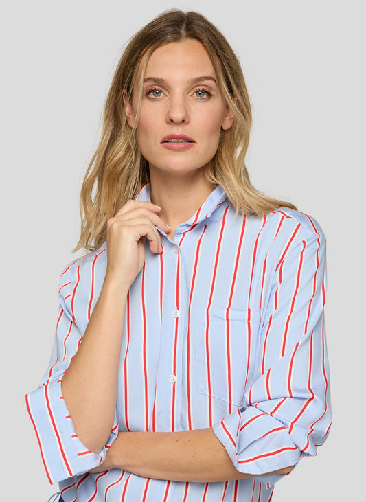 RABE Striped Blue Shirt