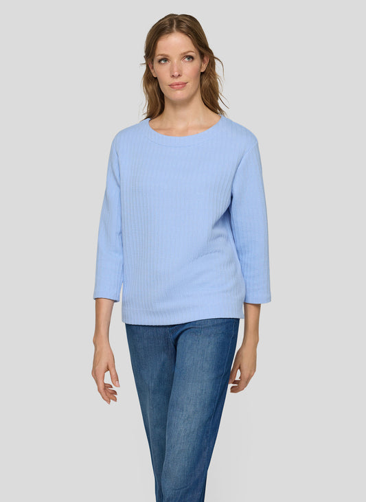 RABE Pale Blue Round Neck Jumper