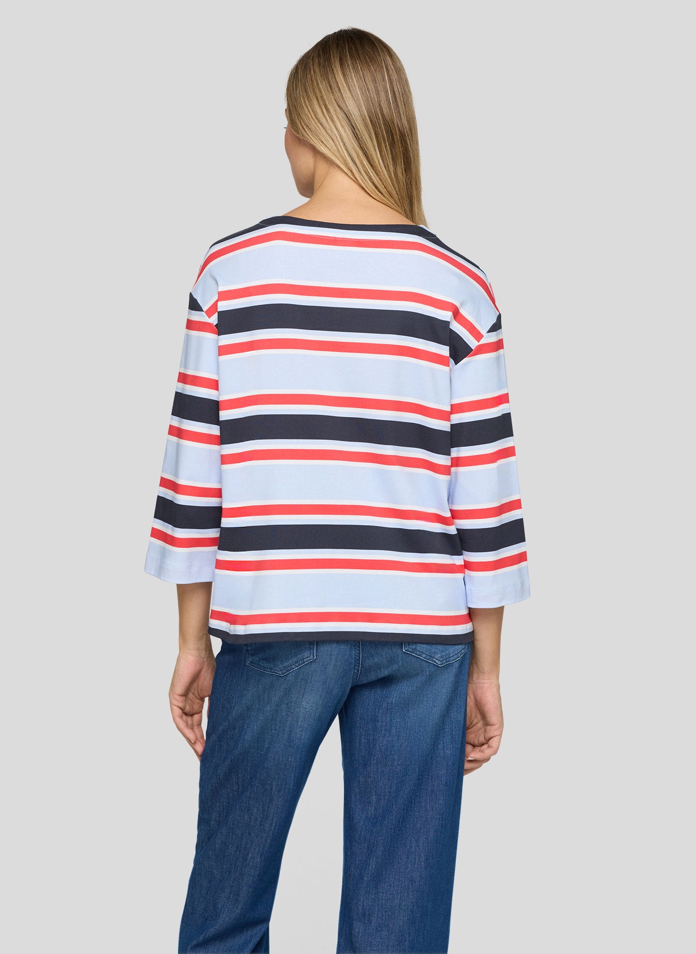 RABE Blue Stripe 100% Cotton Jersey Top