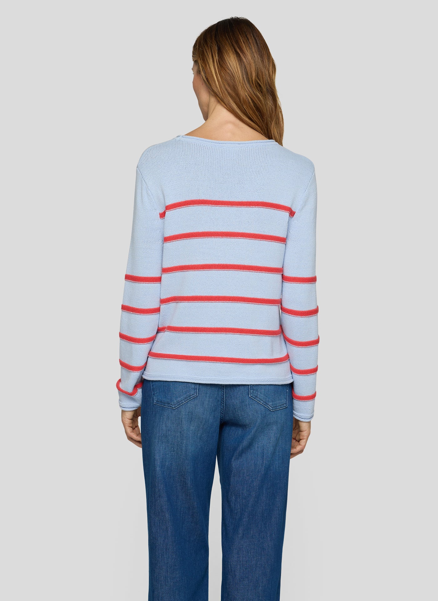 RABE Vermillion Stripe Blue Knit