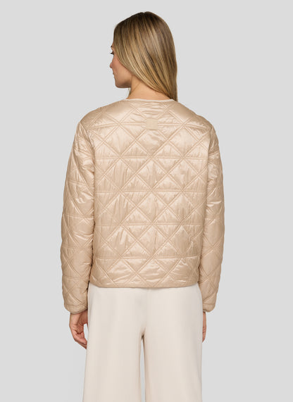 RABE Gold Quilted Button Up Jacket