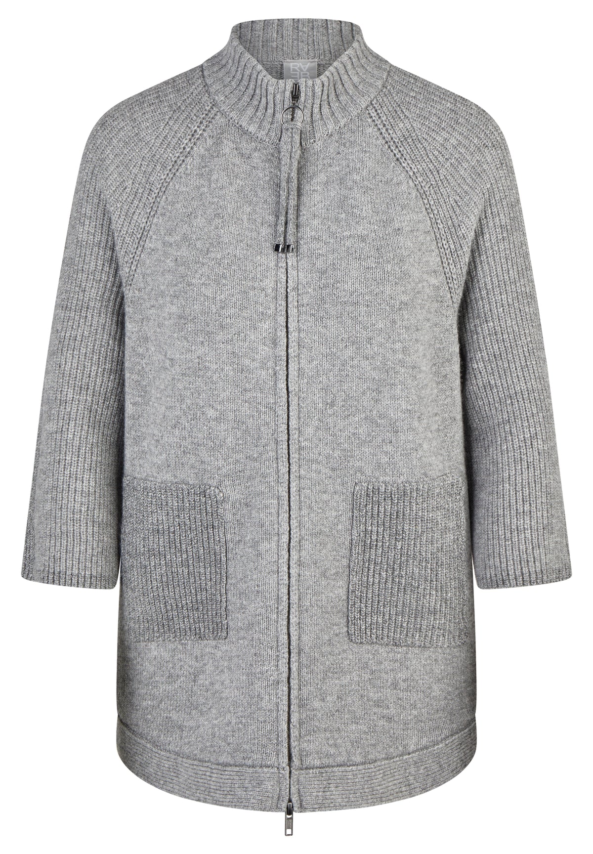 RABE LonglIne Grey Knit Jacket