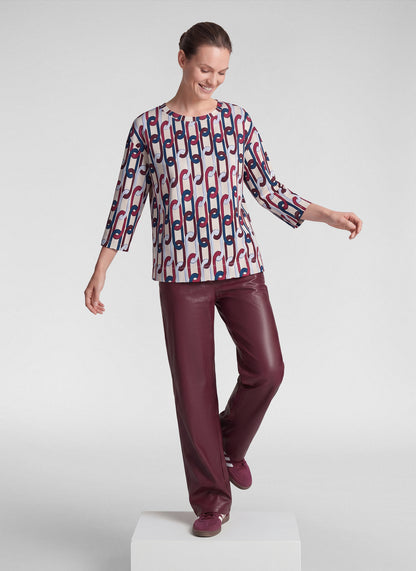 RABE Chainlink Print Jersey Top