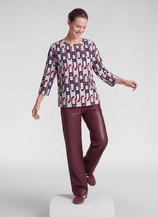RABE Chainlink Print Jersey Top