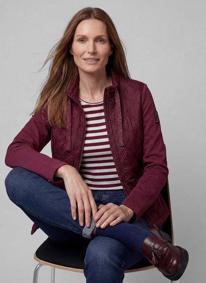 RABE Maroon Quilt Jacket