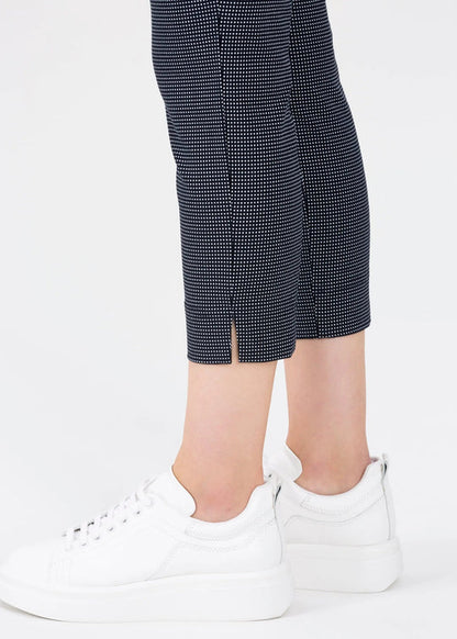 STEHMANN Navy Polka Dot Loli Cropped Trousers