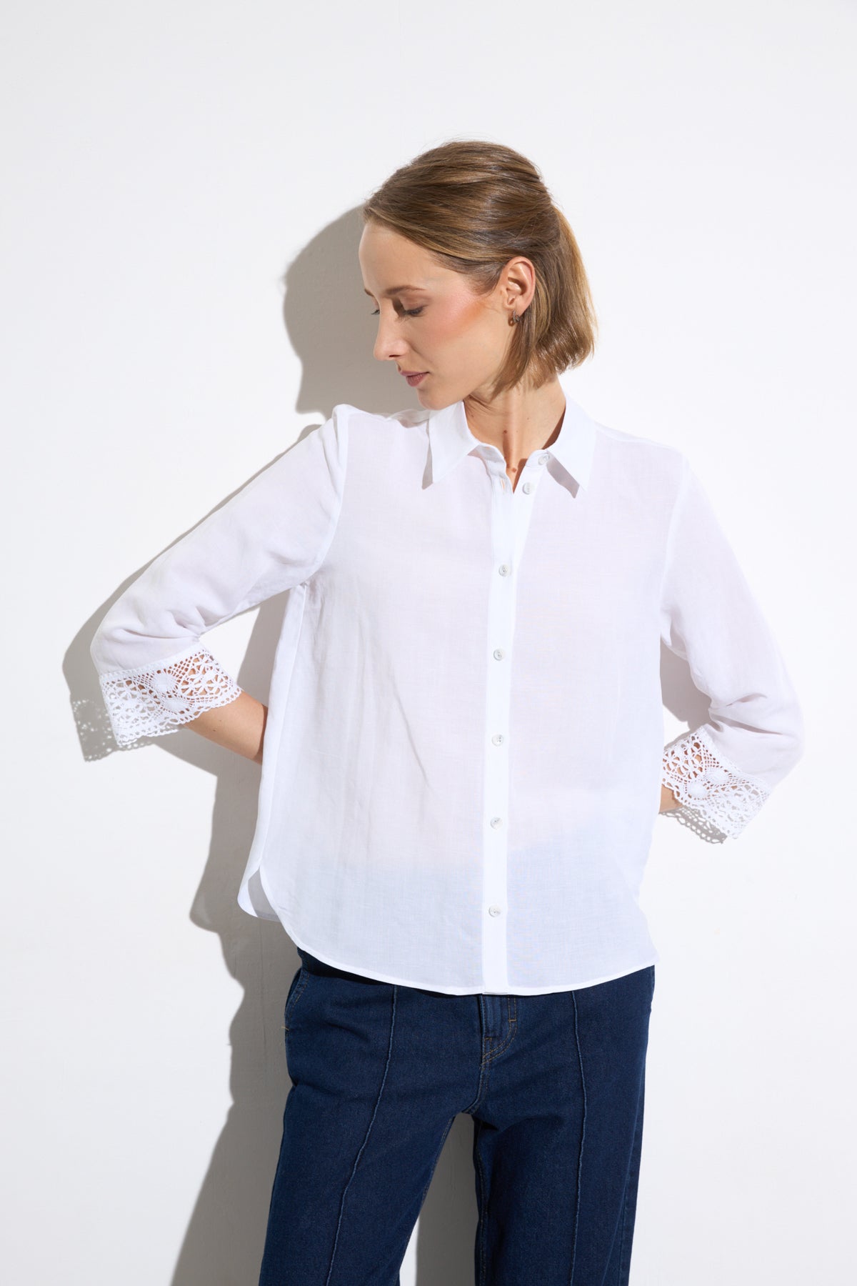 Bariloche Sambil Embrodiered Sleeve Shirt