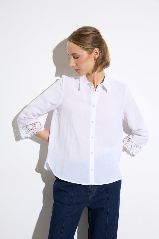 Bariloche Sambil Embrodiered Sleeve Shirt