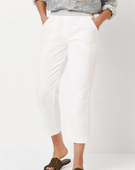 TONI Sue White Crop Joggers
