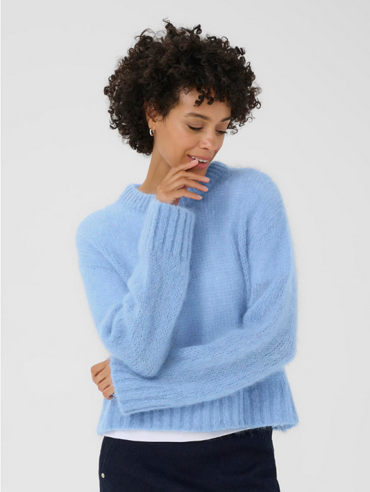 Part Two 70% Mohair Blue Jumper