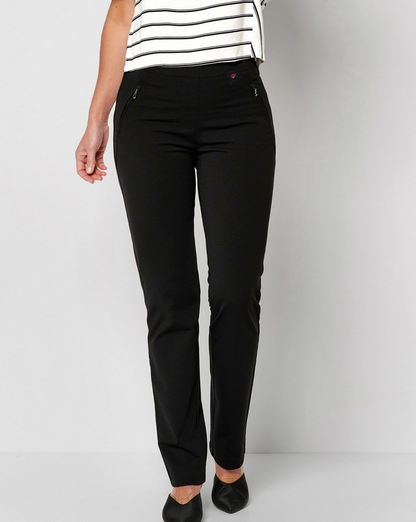 TONI Alice Zip Black Slim Trousers