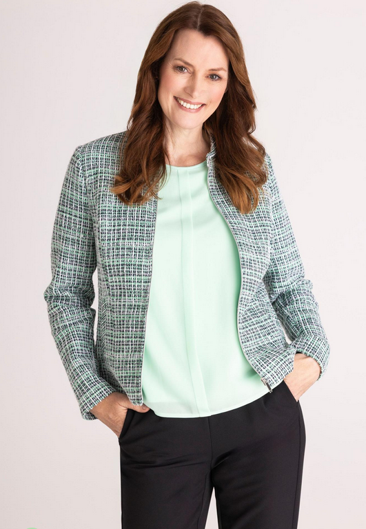 Frank Walder Green Tweed Effect Jacket