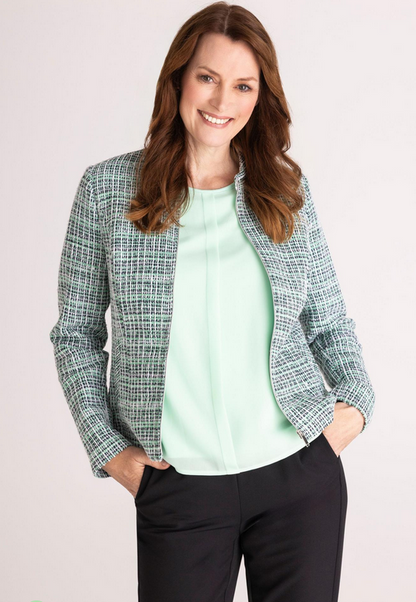 Frank Walder Green Tweed Effect Jacket