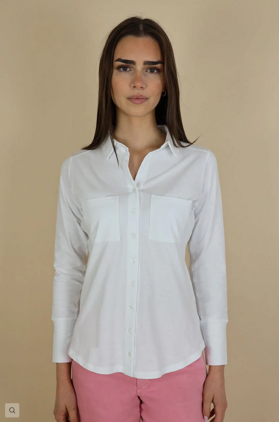 No2moro Izzy White Cotton Shirt