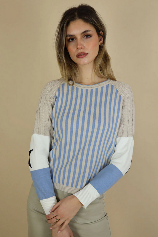 No2moro Baby Blue Star Knit