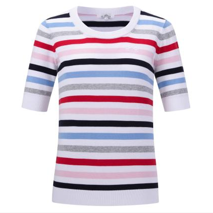 HV Society Striped Knit 100% Cotton Top