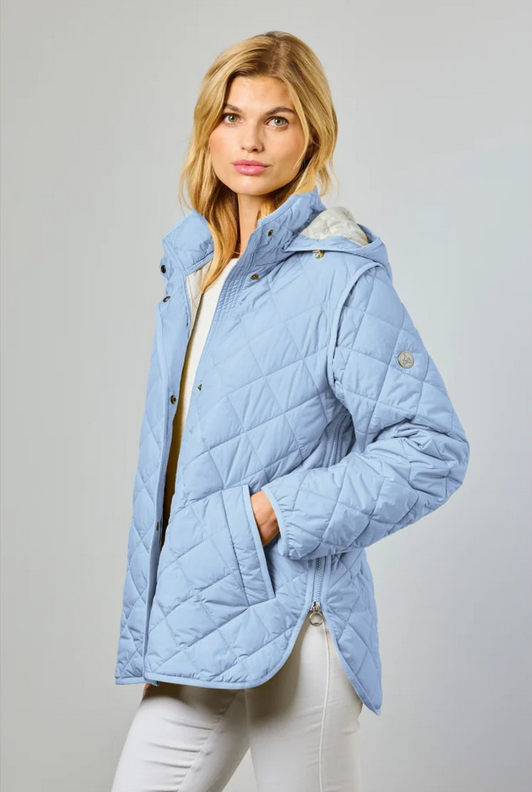JUNGE Nuk Blue Quilted Jacket