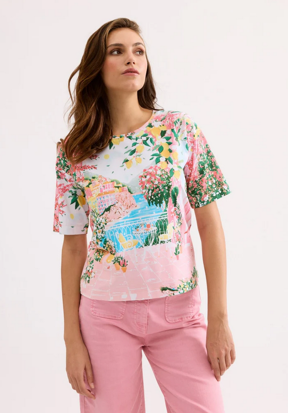 LEO&UGO Pastel Landscape T-Shirt