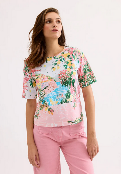 LEO&UGO Pastel Landscape T-Shirt