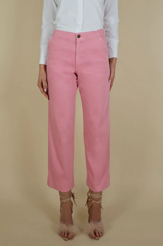 No2moro Pink Crop Jeans