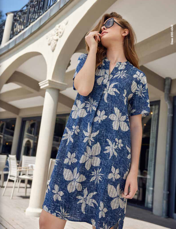 SUNDAY Blue Floral Dress