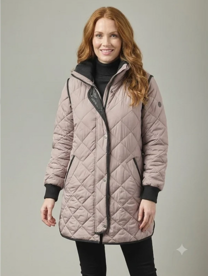 JUNGE Pale Mauve Margrethe Quilted Jacket