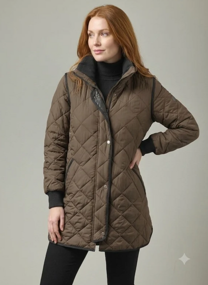 JUNGE Mocha Margrethe Quilted Jacket