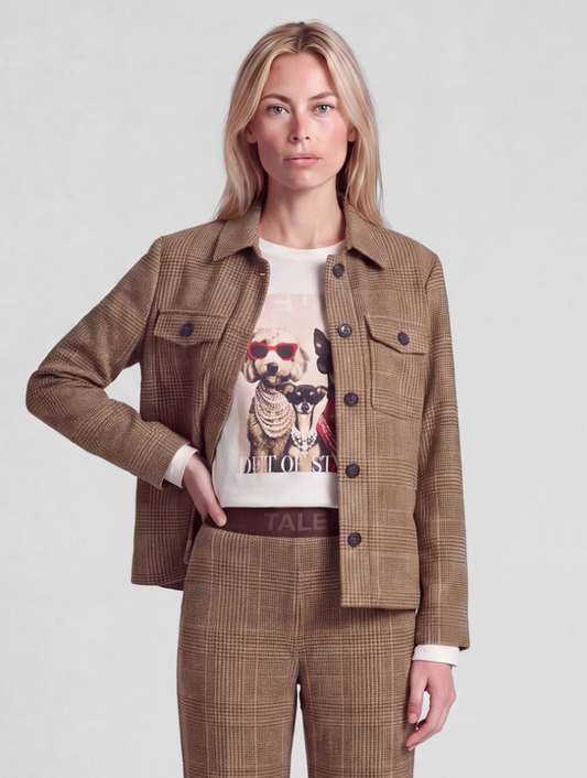 RABE Plaid Shirt Jacket