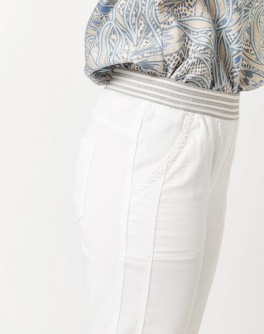 TONI Sue White Crop Joggers