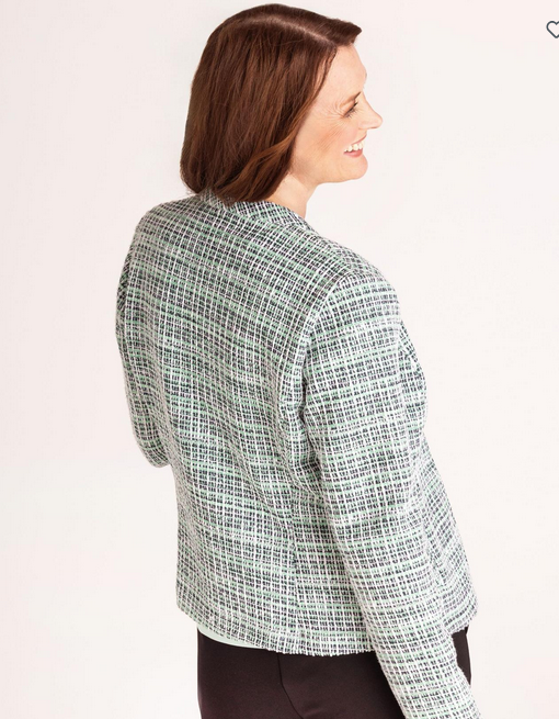 Frank Walder Green Tweed Effect Jacket