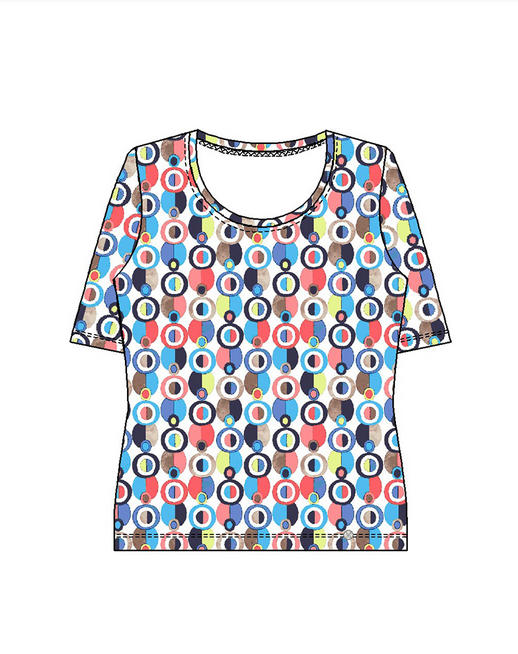 Gollehaug Multi Colour Short Sleeve Top