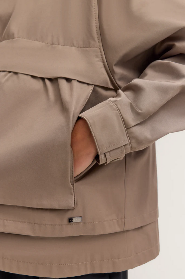 BUGATTI Taupe Hooded Parka Jacket