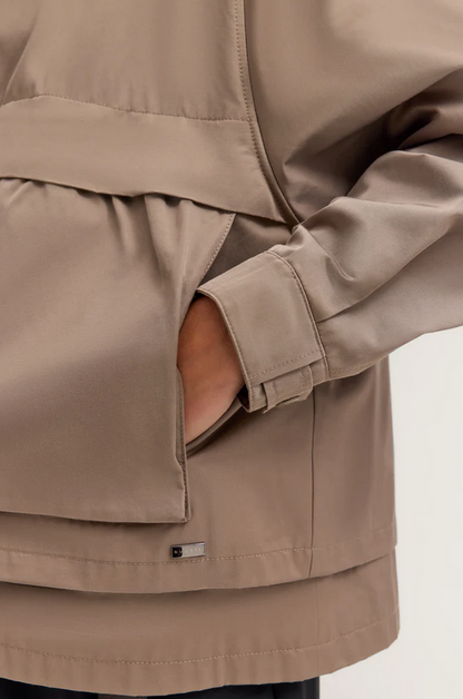 BUGATTI Taupe Hooded Parka Jacket