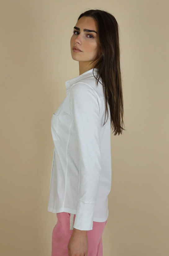 No2moro Izzy White Cotton Shirt