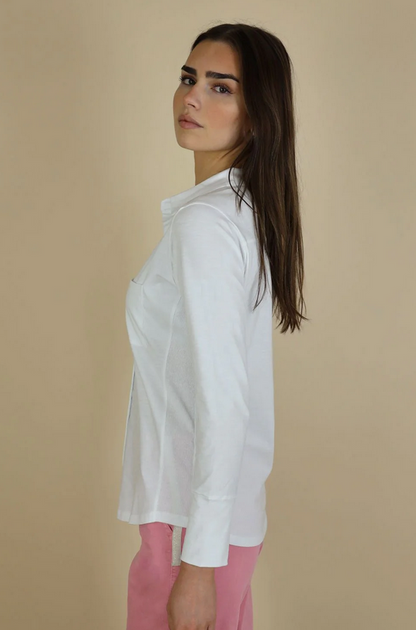 No2moro Izzy White Cotton Shirt