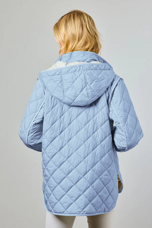JUNGE Nuk Blue Quilted Jacket