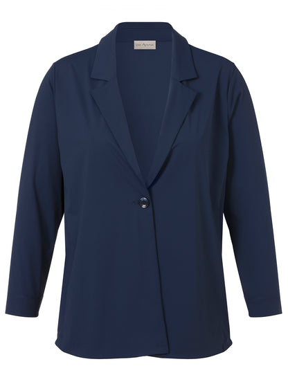 Via Appia Navy Shell Blazer Jacket