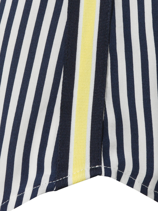 Via Appia Navy and White Stripe Shirt