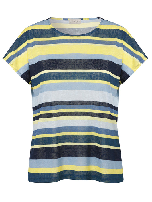 Via  Appia Lemon Stripe Top