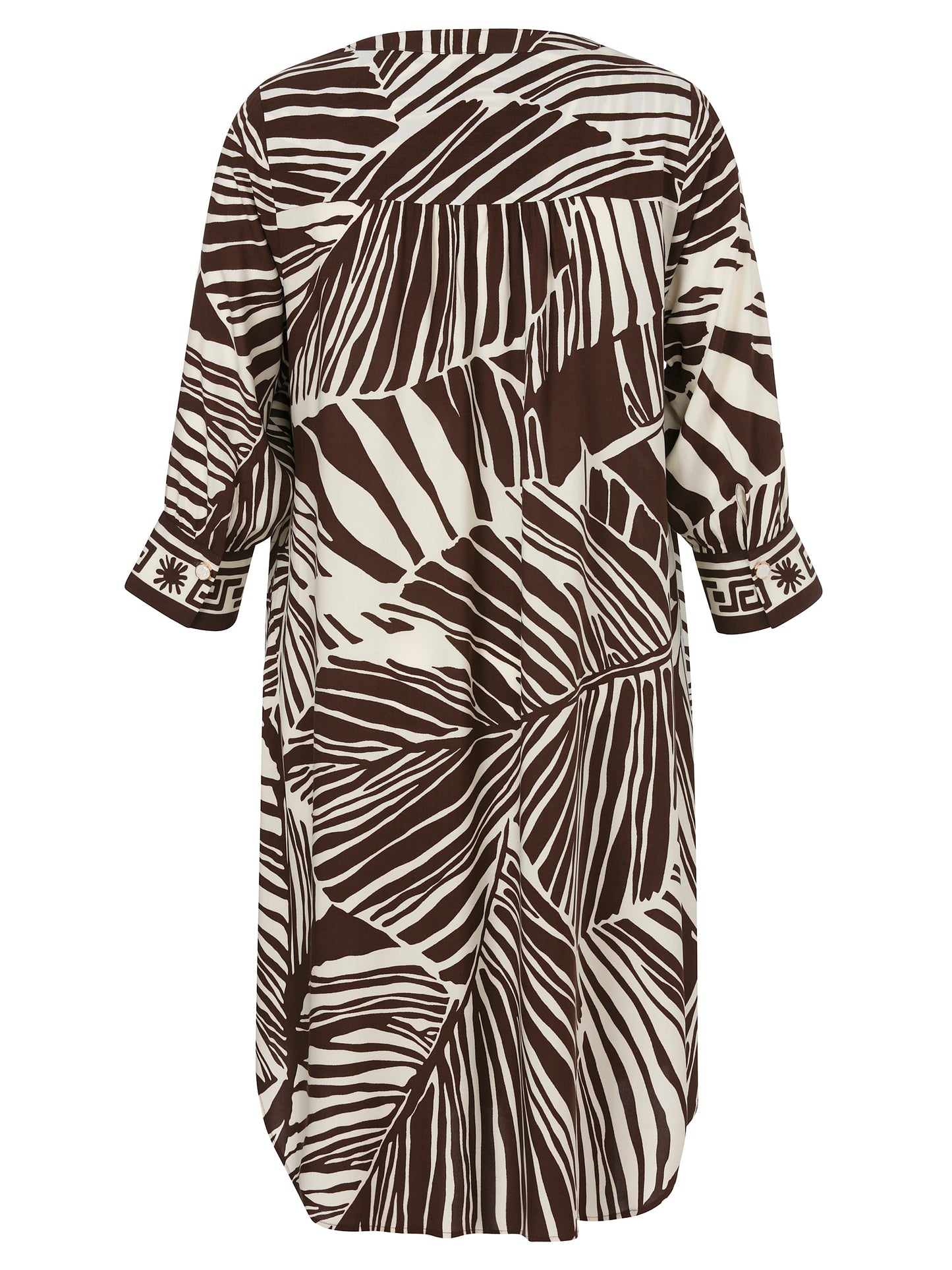 Via Appia Brown Patterned Dress