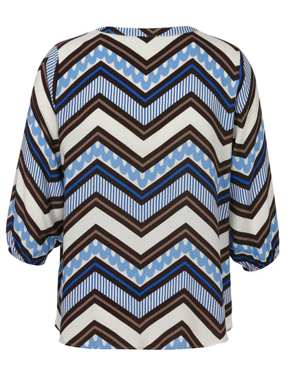 Via Appia Zig-Zag Blouse