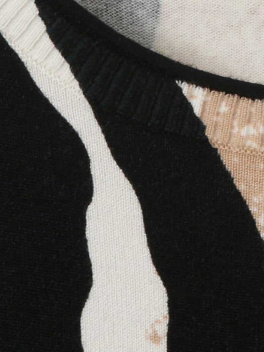 Via Appia Animal Print Fine Knit